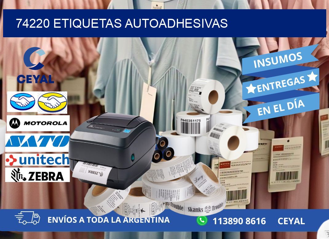 74220 Etiquetas autoadhesivas