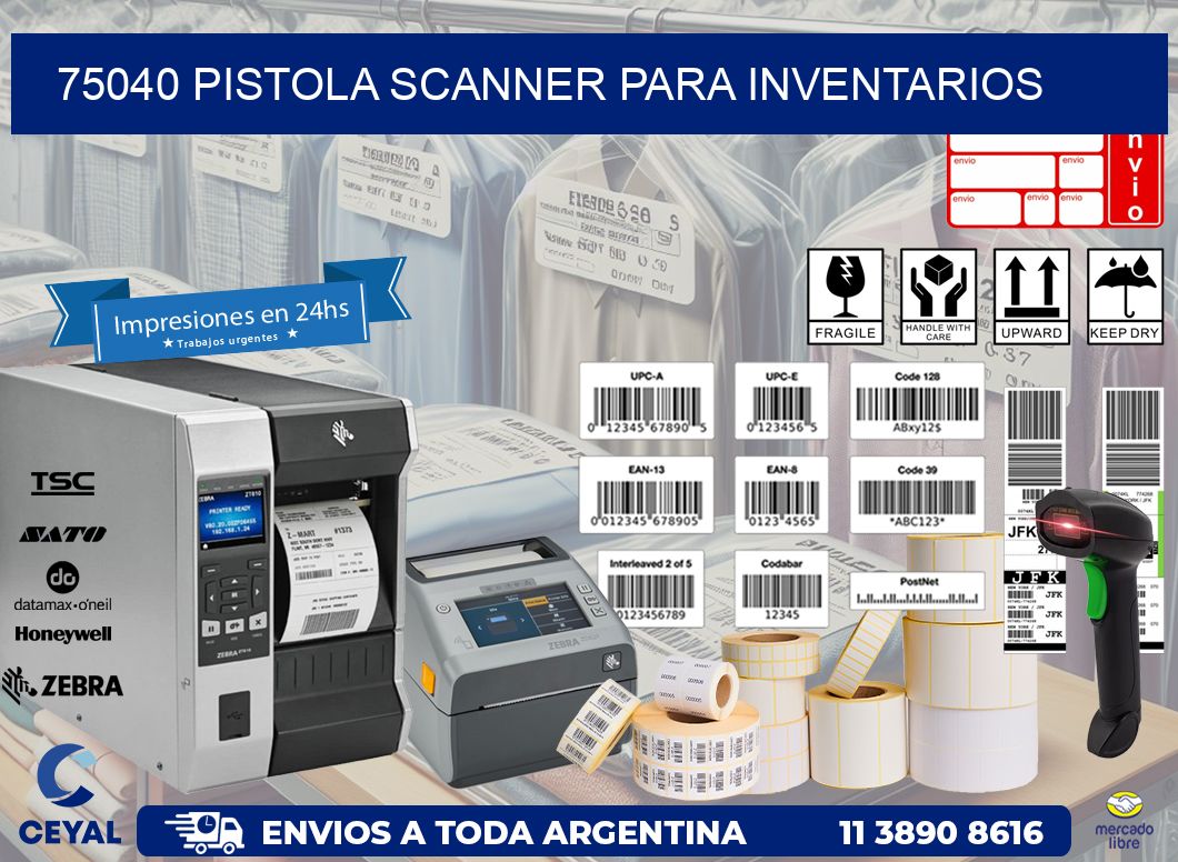 75040 Pistola Scanner para inventarios