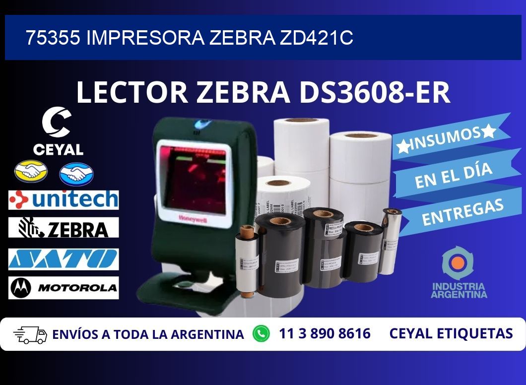 75355 Impresora Zebra zd421c