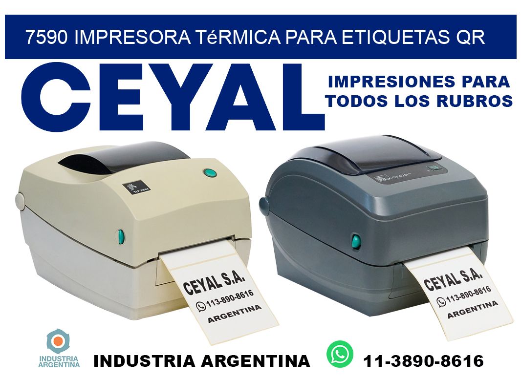 7590 impresora térmica para etiquetas QR
