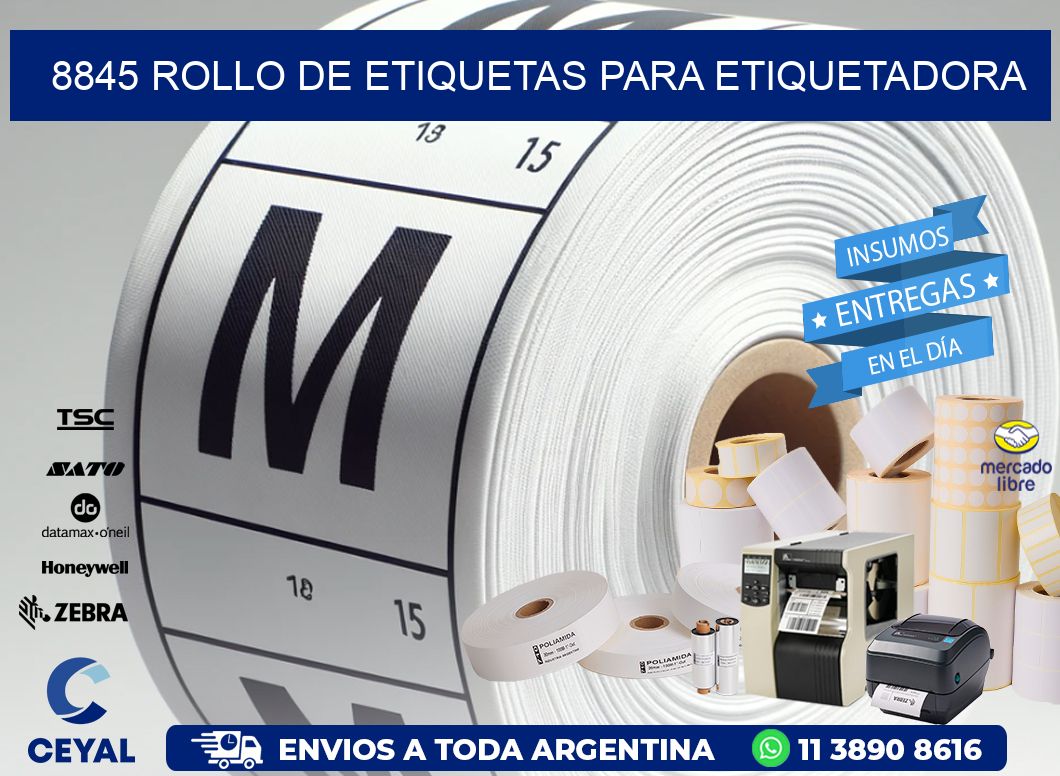 8845 rollo de etiquetas para etiquetadora