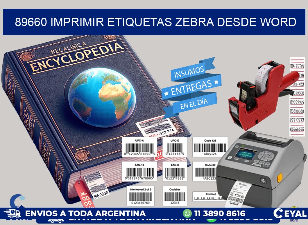 89660 imprimir etiquetas zebra desde word