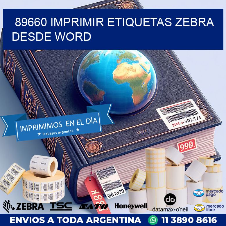 89660 imprimir etiquetas zebra desde word