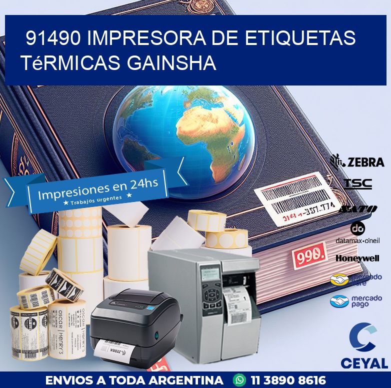 91490 Impresora de etiquetas térmicas GAINSHA