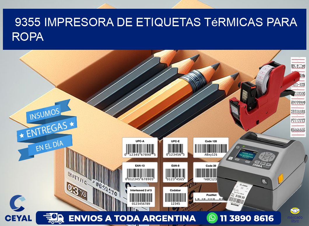 9355 impresora de etiquetas térmicas para ropa