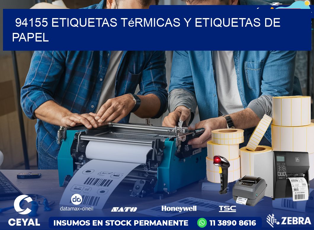 94155 etiquetas térmicas y etiquetas de papel