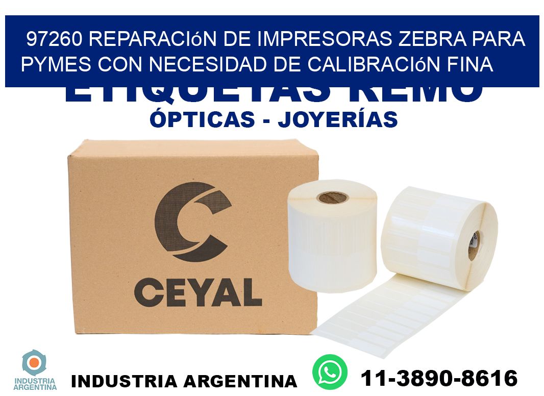 97260 reparación de impresoras zebra para pymes con necesidad de calibración fina