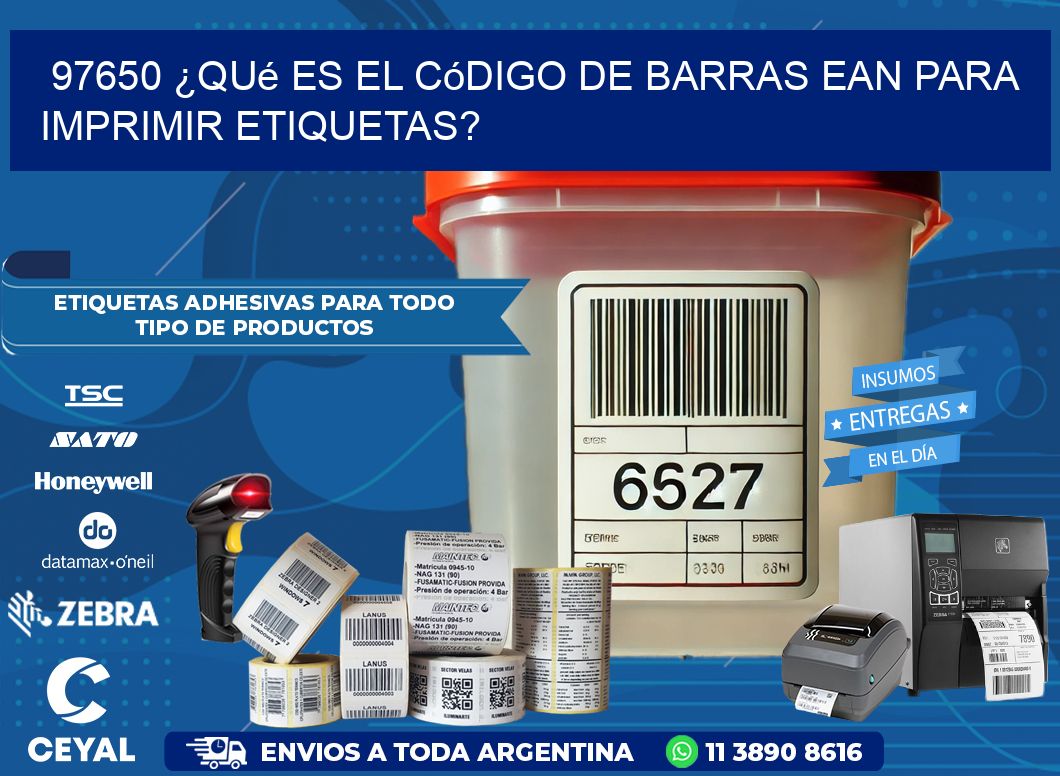 97650 ¿Qué es el código de barras EAN para imprimir etiquetas?