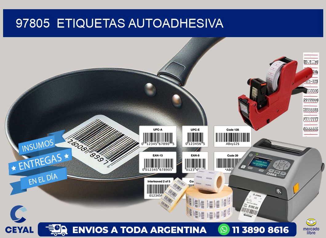 97805  etiquetas autoadhesiva
