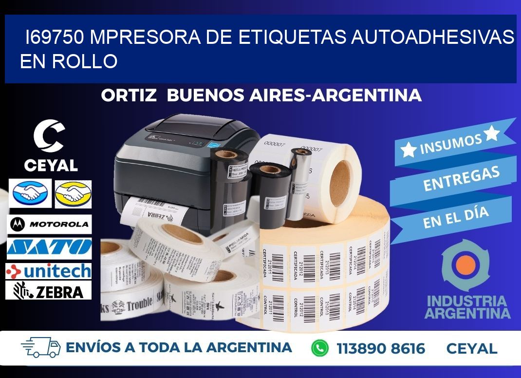 I69750 mpresora de etiquetas autoadhesivas en rollo