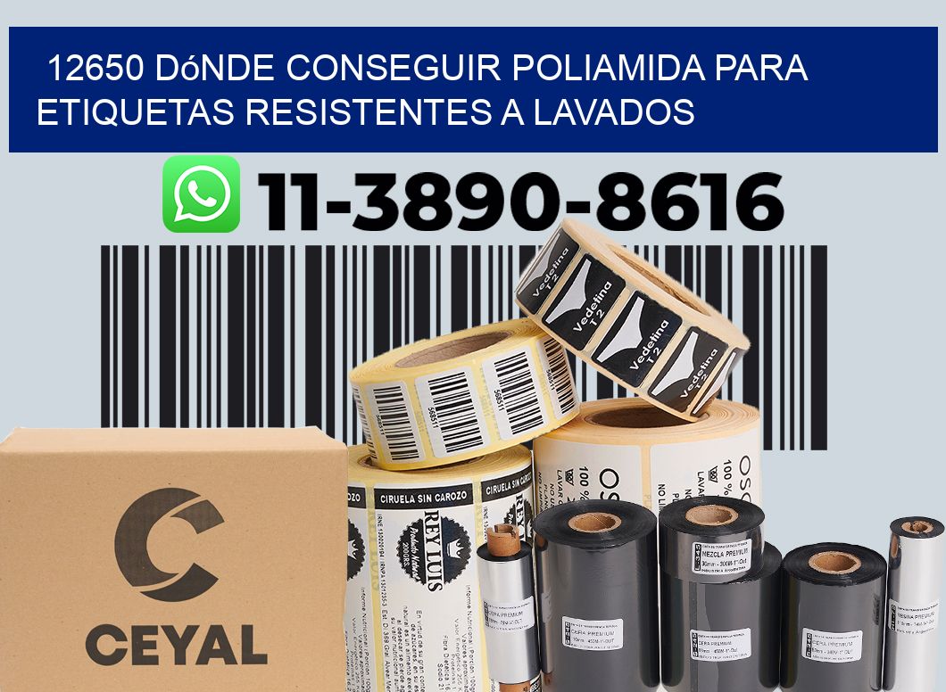 12650 dónde conseguir poliamida para etiquetas resistentes a lavados