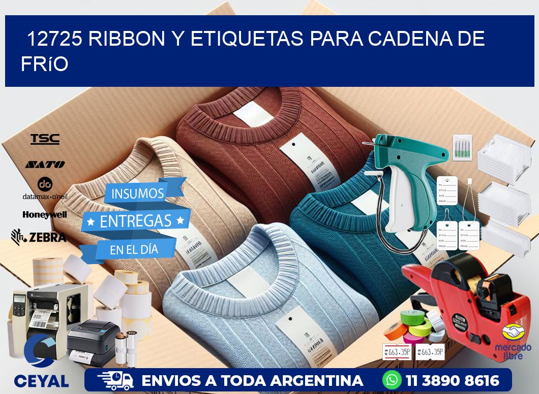 12725 ribbon y etiquetas para cadena de frío