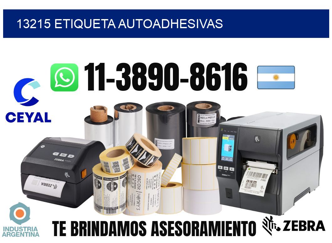 13215 etiqueta autoadhesivas