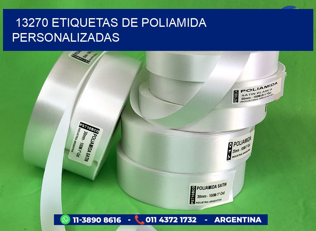 13270 Etiquetas de poliamida personalizadas