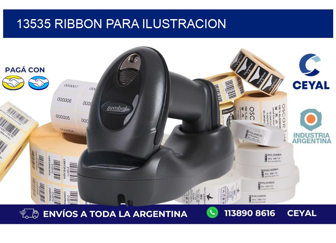 13535 ribbon para ilustracion