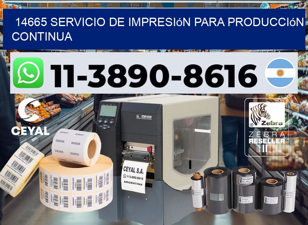 14665 Servicio de impresión para producción continua