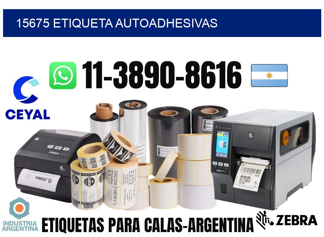 15675 etiqueta autoadhesivas