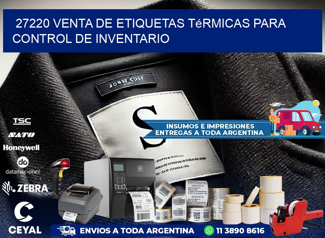 27220 venta de etiquetas térmicas para control de inventario