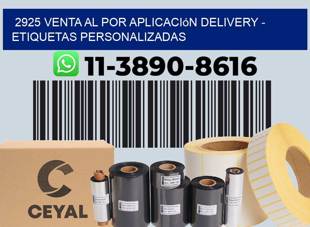 2925 Venta al Por Aplicación delivery - Etiquetas Personalizadas