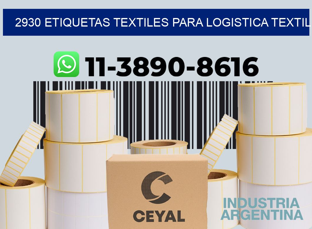 2930 Etiquetas textiles para logistica textil
