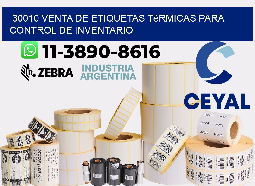 30010 venta de etiquetas térmicas para control de inventario