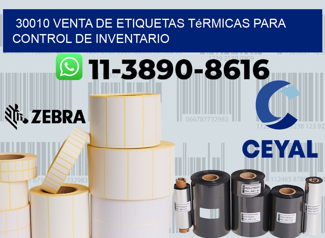 30010 venta de etiquetas térmicas para control de inventario