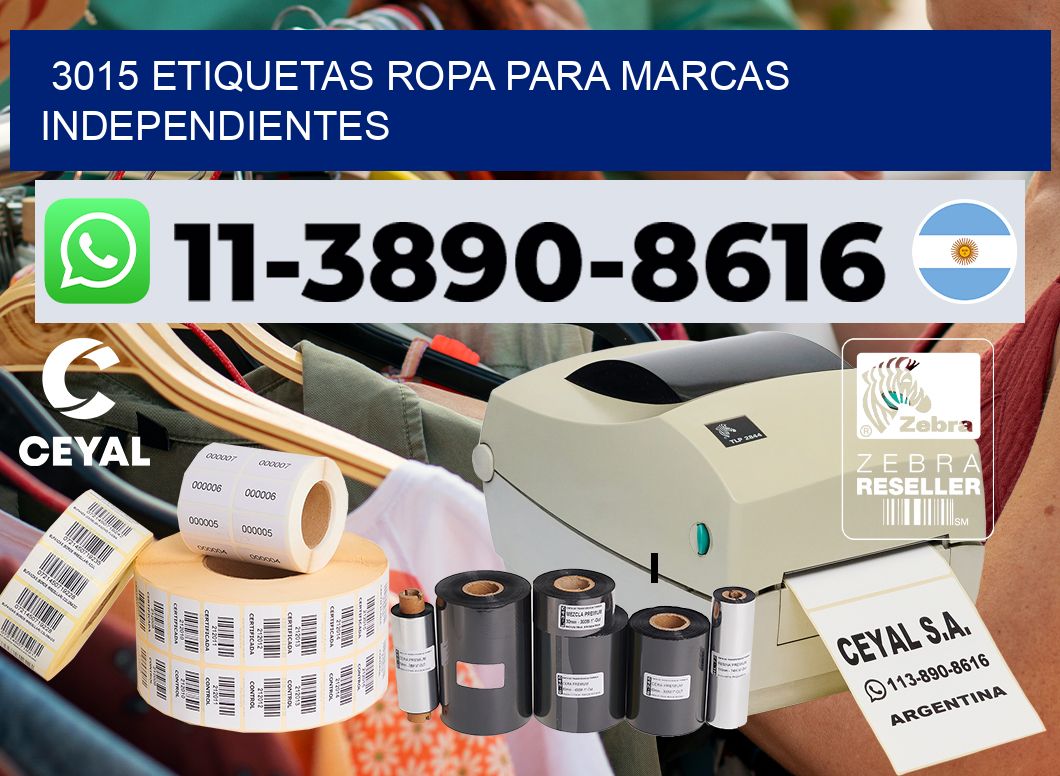 3015 Etiquetas ropa para marcas independientes