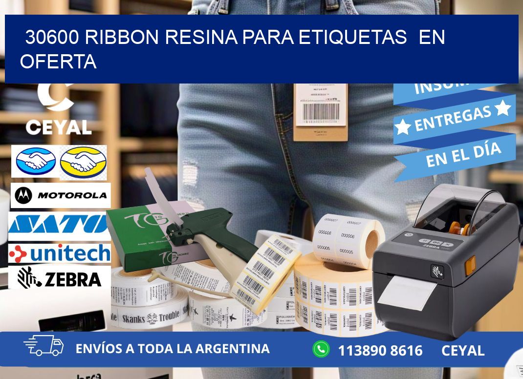 30600 ribbon resina para etiquetas  en oferta