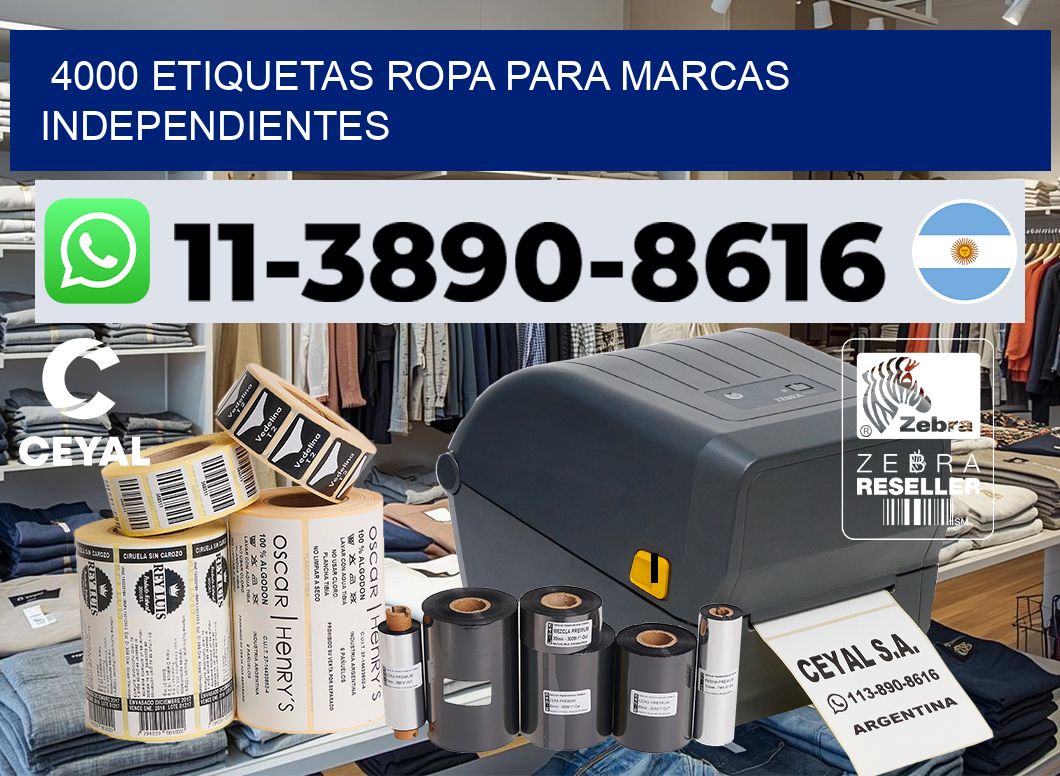 4000 Etiquetas ropa para marcas independientes