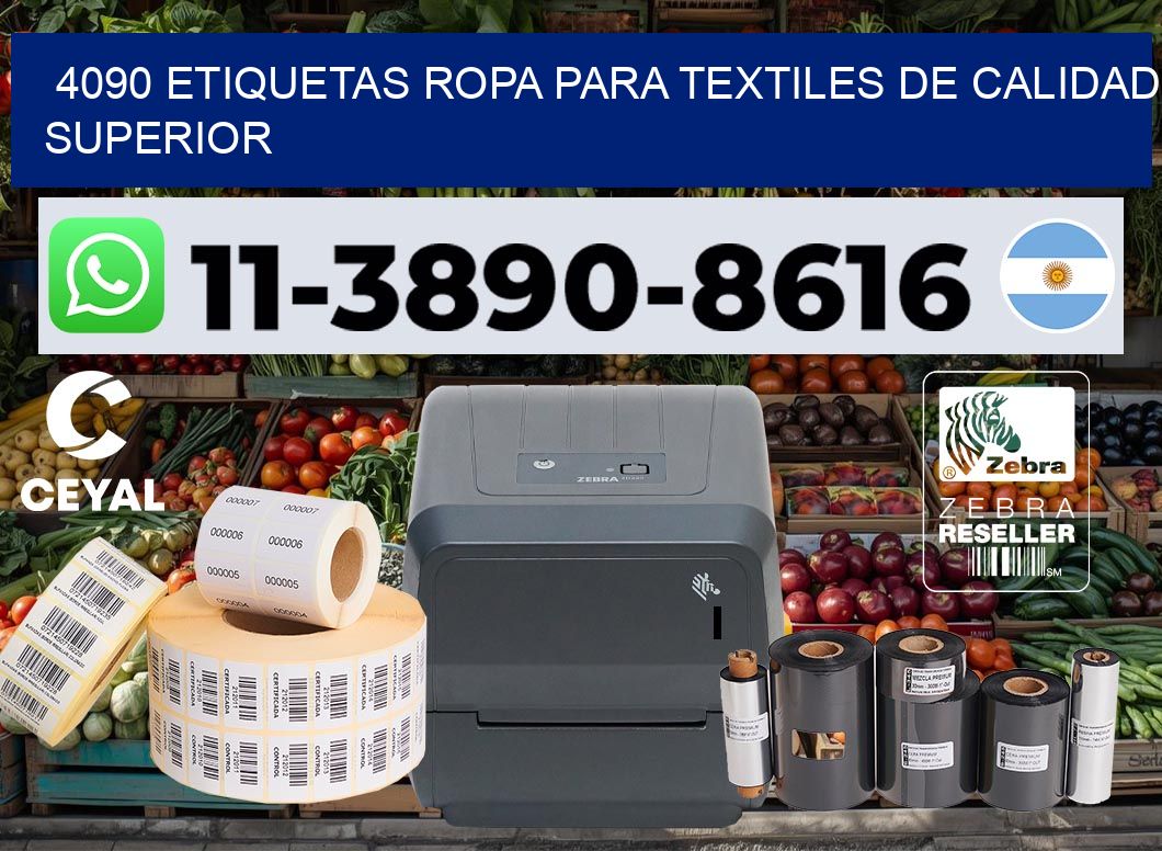 4090 Etiquetas ropa para textiles de calidad superior