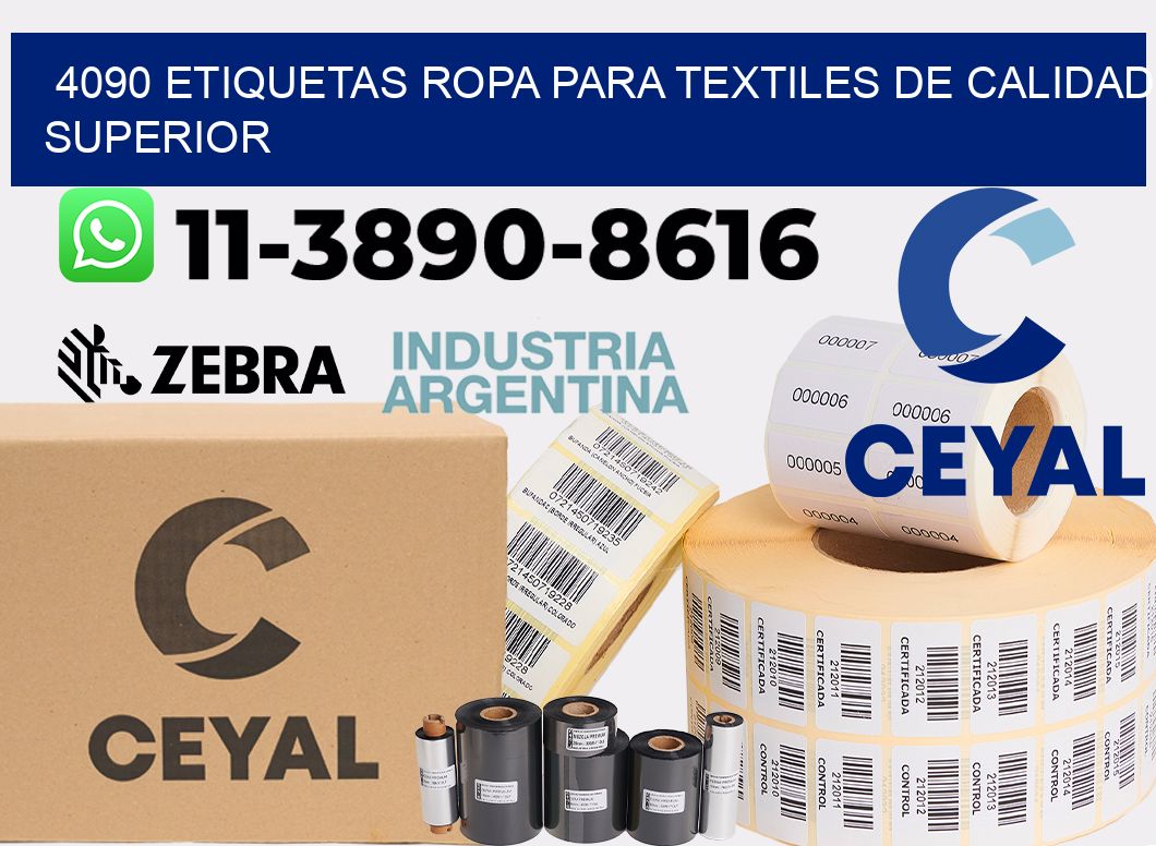 4090 Etiquetas ropa para textiles de calidad superior