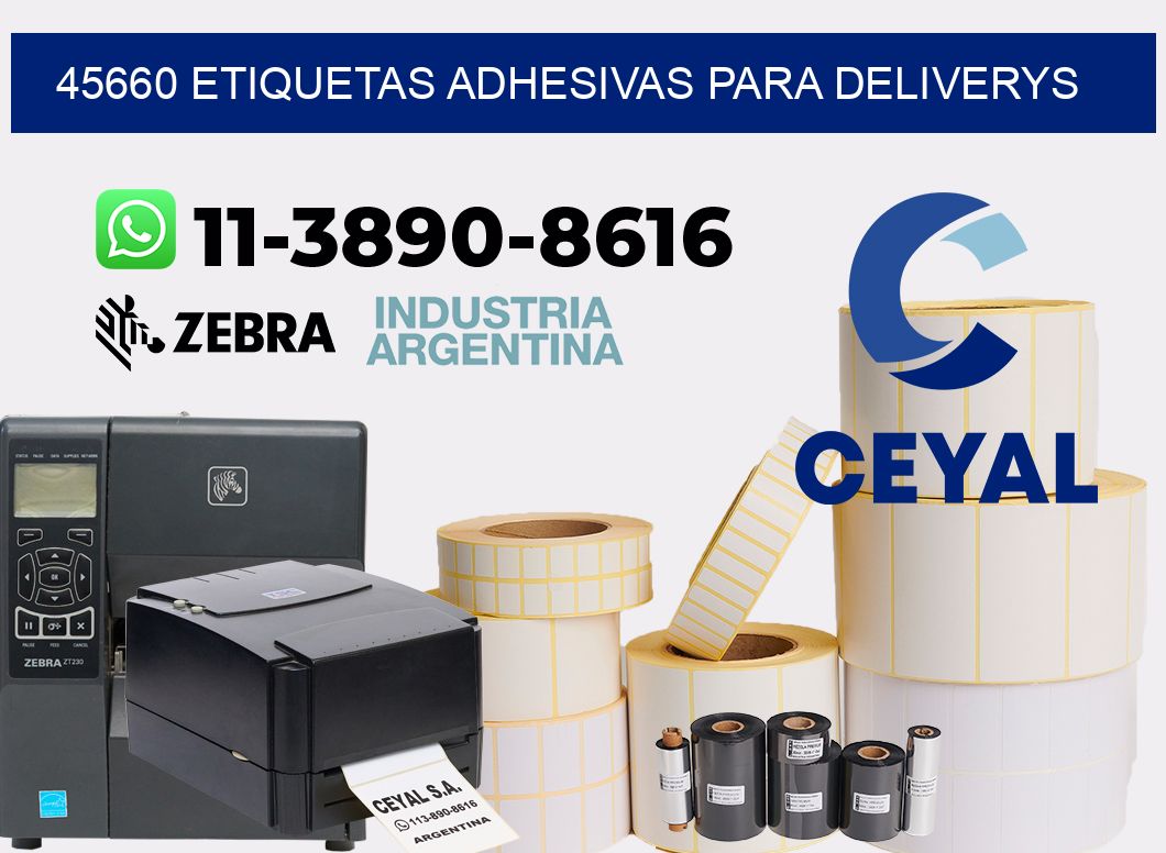 45660 etiquetas adhesivas para deliverys