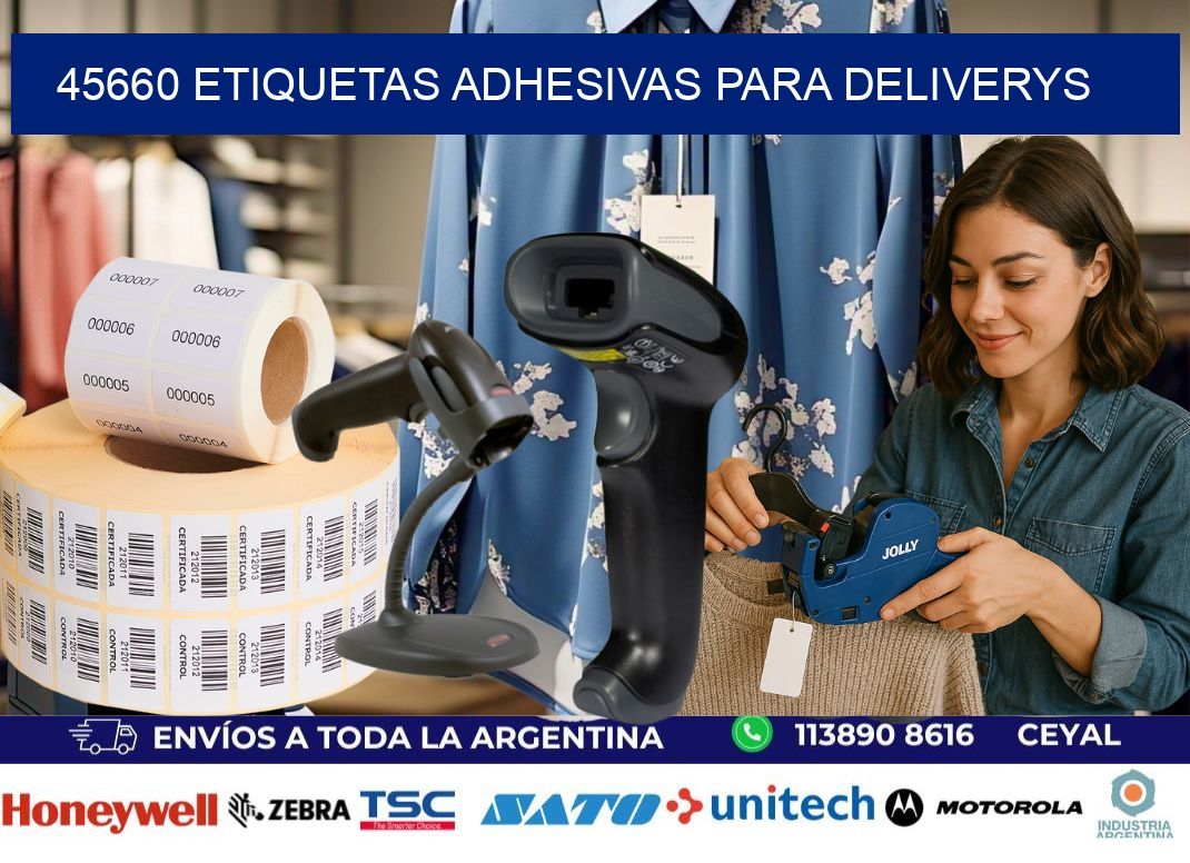 45660 etiquetas adhesivas para deliverys