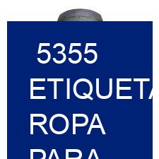 5355 Etiquetas ropa para indumentaria contemporánea