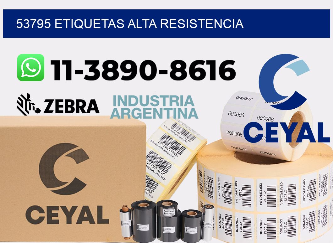 53795 etiquetas alta resistencia