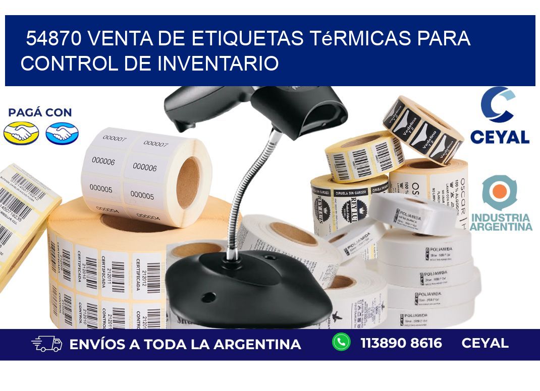 54870 venta de etiquetas térmicas para control de inventario