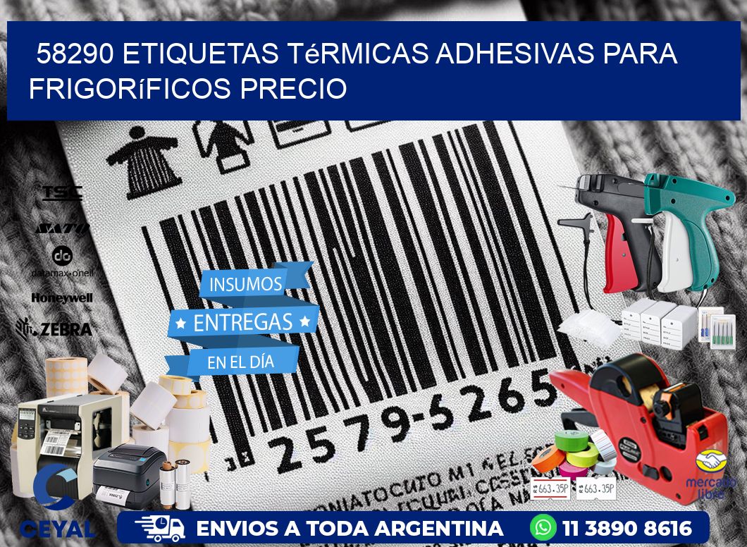 58290 etiquetas térmicas adhesivas para frigoríficos precio