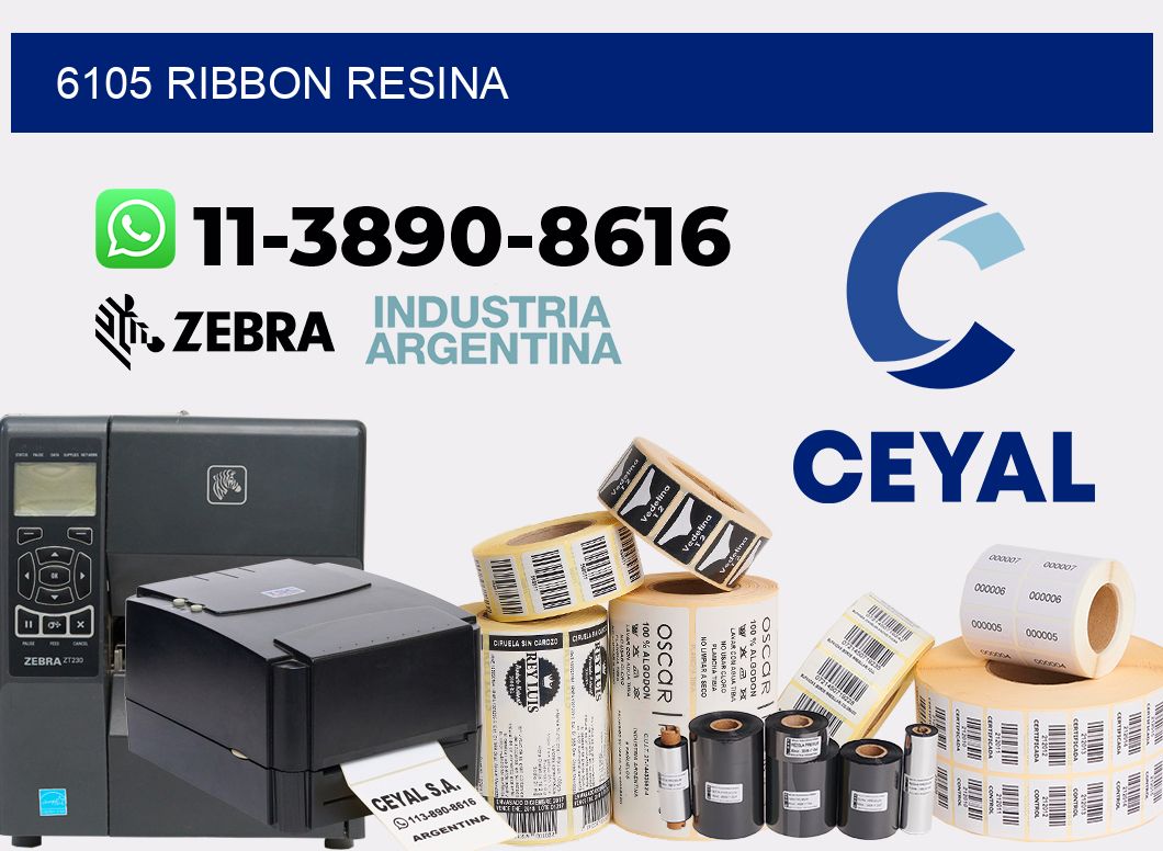 6105 ribbon resina