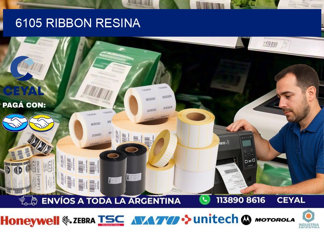 6105 ribbon resina