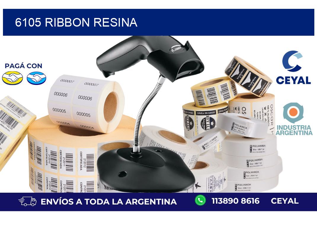 6105 ribbon resina