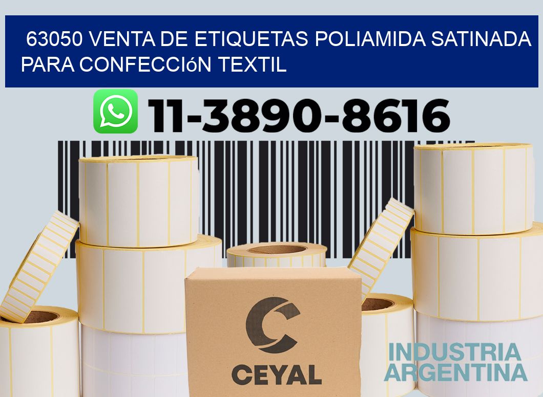 63050 venta de etiquetas poliamida satinada para confección textil