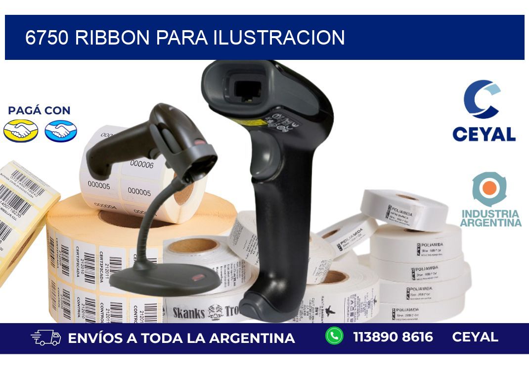 6750 ribbon para ilustracion