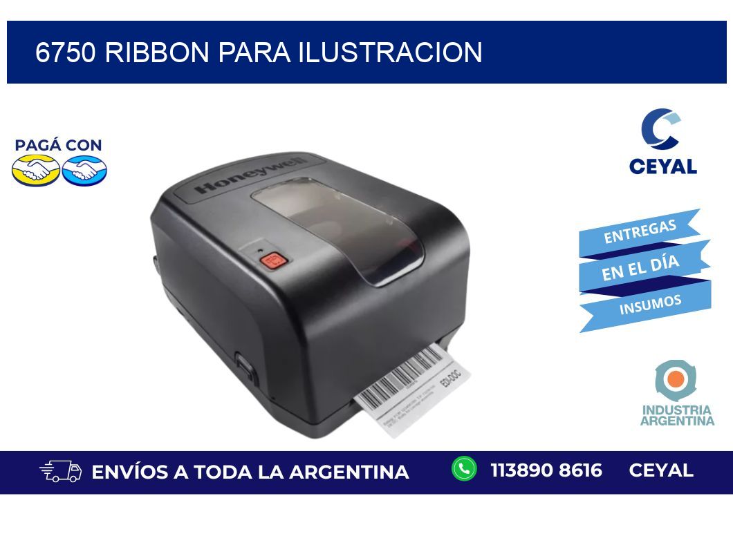 6750 ribbon para ilustracion