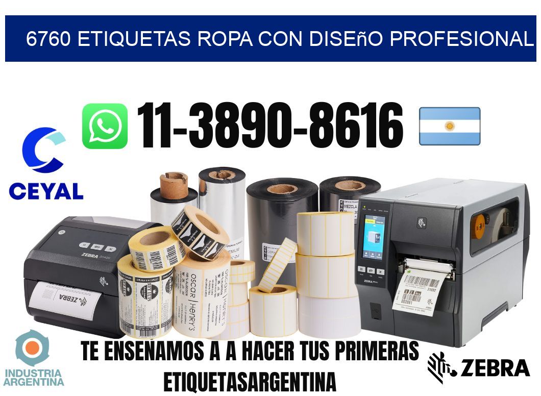 6760 Etiquetas ropa con diseño profesional