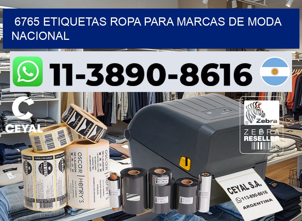 6765 Etiquetas ropa para marcas de moda nacional