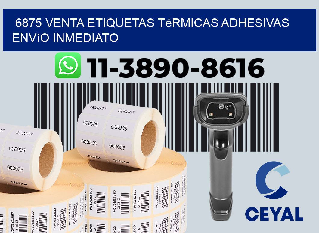6875 venta etiquetas térmicas adhesivas envío inmediato