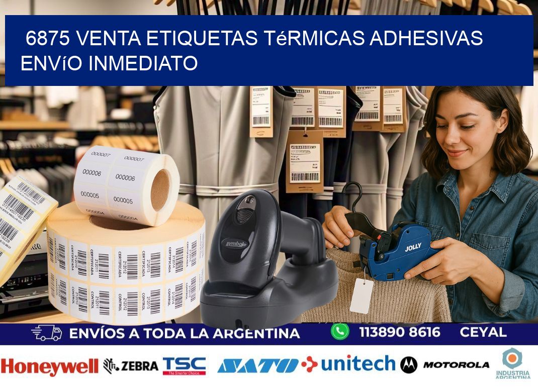 6875 venta etiquetas térmicas adhesivas envío inmediato