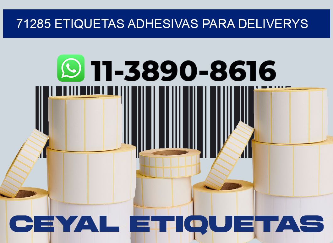 71285 etiquetas adhesivas para deliverys