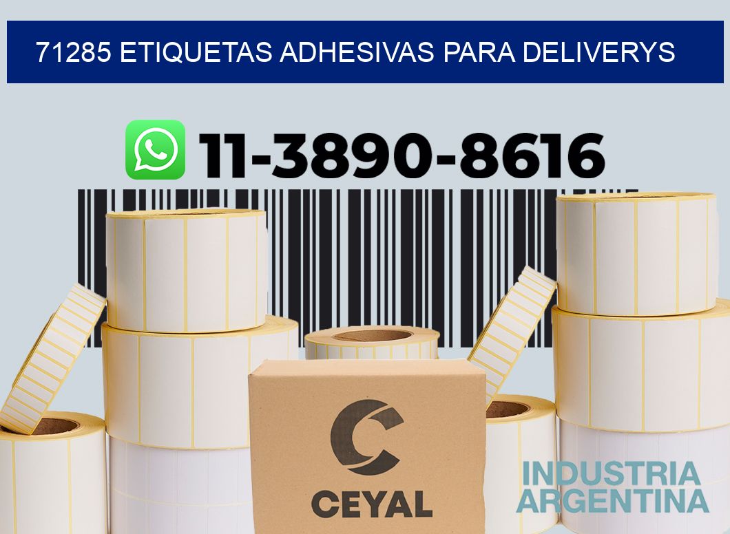 71285 etiquetas adhesivas para deliverys
