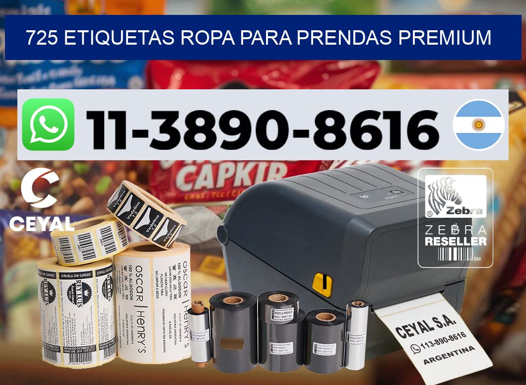 725 Etiquetas ropa para prendas premium